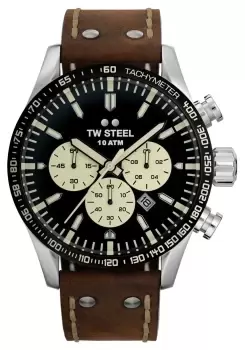 Image of TW Steel VS120 Mens Volante Black Chronograph Dial Watch