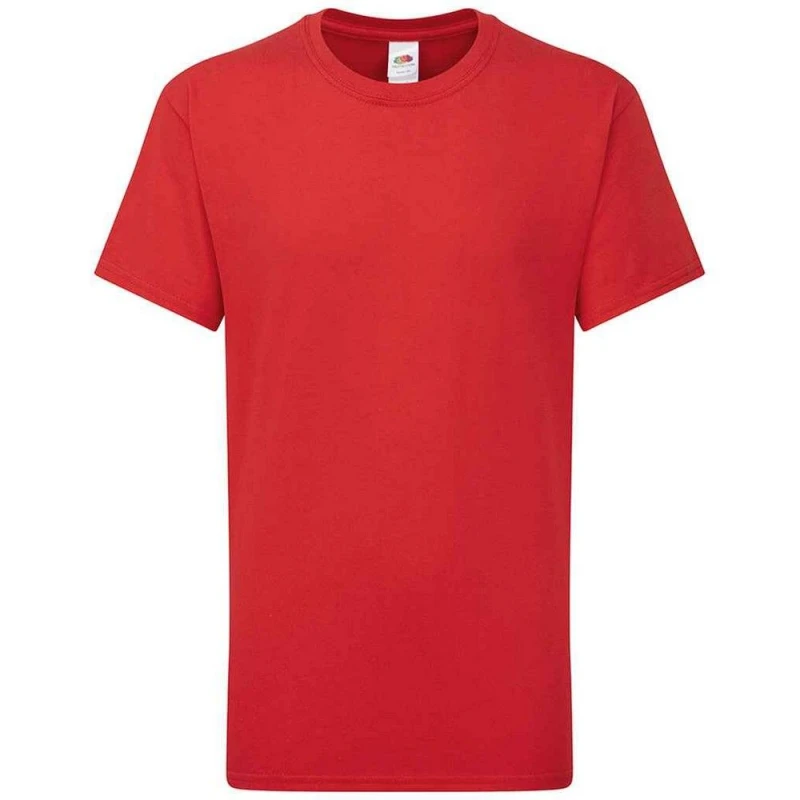Image of Fruit Of The Loom Iconic 195 Premium boys's in Red