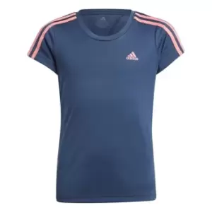 Image of adidas Stripes Hazros T-Shirt - Blue