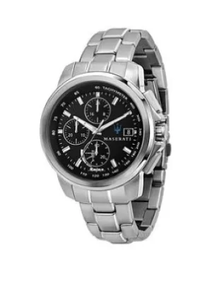 Image of Maserati Successo Solar Chronograph Mens Watch Stainless Steel