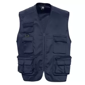 Image of SOLS Wild Unisex Full Zip Waistcoat Bodywarmer Jacket (XL) (Navy)