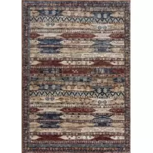 Image of Mastercraft Alhambra Rug - 6576A Ivory - 240x330cm, Cotton - Red