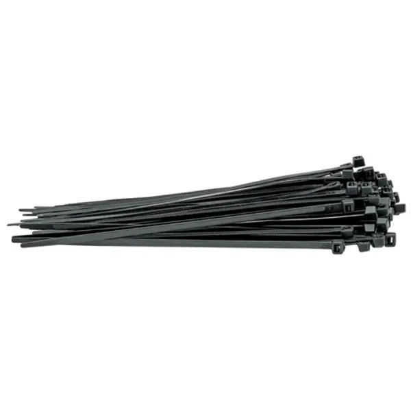 Image of Draper Cable Ties, 4.8 x 200mm, Black (Pack of 100)