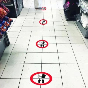 Image of Social Distance Marker Stop 235mm SDM02