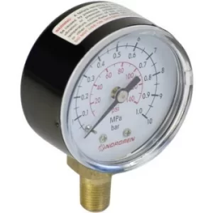 Image of Norgren Manometer 18-013-027 Connector (pressure gauge): Bottom 0 up to 10 bar External thread R1/8