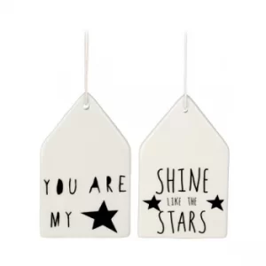 Image of Porcelain Hanging Word Plaques by Heaven Sends