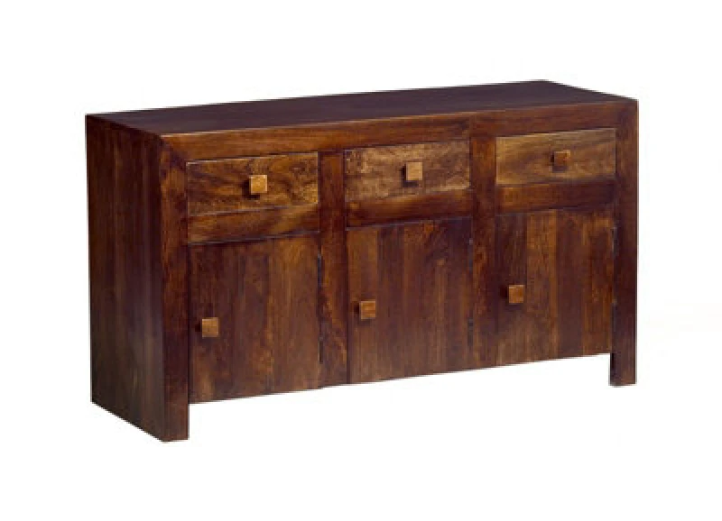 Image of Buttercup Farm Toko Dark Mango Large Sideboard - Solid Mango Wood - L45 X W135 X H75 Cm