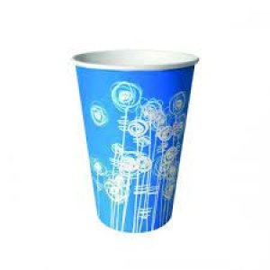 Image of Aqua Swirl 7oz Paper Water Cup Pack of 100