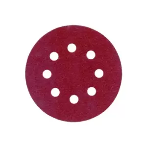 Image of Toolpak 115mm Sanding Discs, 60 Grit 8 Hole (10 Pack)