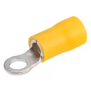 Image of TruConnect Yellow 4mm Ring Terminal Pack of 100