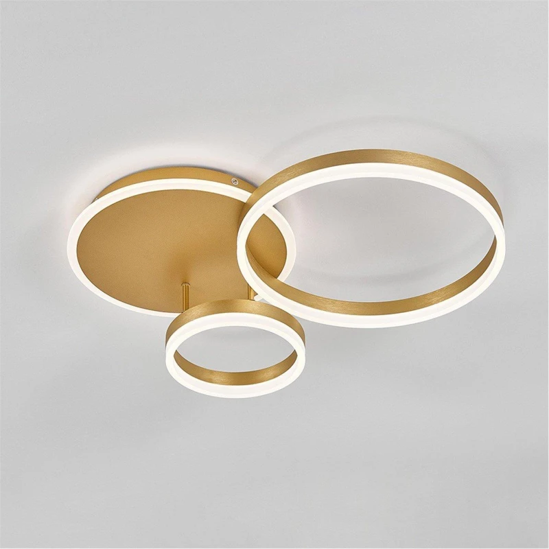 Image of Kabinet UK 3-Round Overlap Adjustable LED Ceiling Light Gold unisex One Size