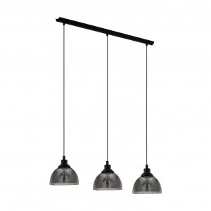 Image of Eglo Beleser 3 Light Pendant - Dark Grey