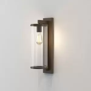 Image of Pimlico Flush Wall Lantern Bronze IP23, E27