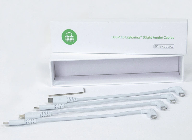 Image of lockncharge LocknCharge LNC10526 lightning cable 0.185 m White LNC10526