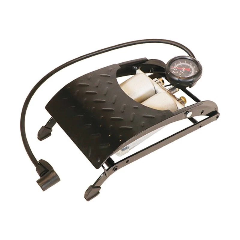 Image of Carpoint Double Barrel Tyre Pump Premium Black Carpoint 8711293073320