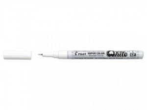 Image of Pilot Super Color Extra Fine Paint Marker White PK12
