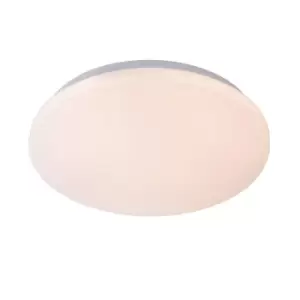 Image of Lucide Otis Modern Flush Ceiling Light 39cm LED 1x32W 3000K Opal