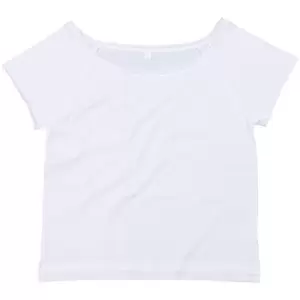 Image of Mantis Womens/Ladies Flash Dance T-Shirt (S) (White)