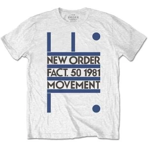 Image of New Order - Movement Mens Medium T-Shirt - White