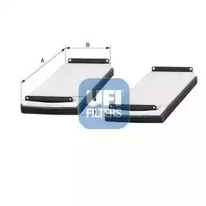 Image of UFI 53.005.00 Interior Air Cabin/ Pollen Filter Set Of 2