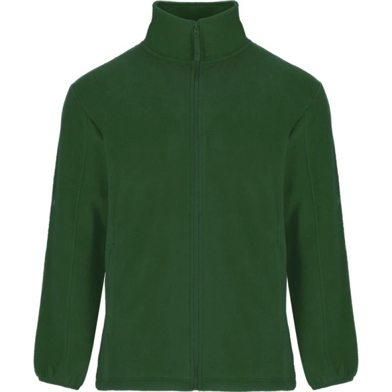Image of ROLY ROLY Men Artic Full Zip Fleece Jacket in Bottle Green Size: Small Bottle Green S Male 5063470577613