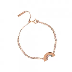 Image of Olivia Burton Womens Rainbow Bracelet - Rose Gold
