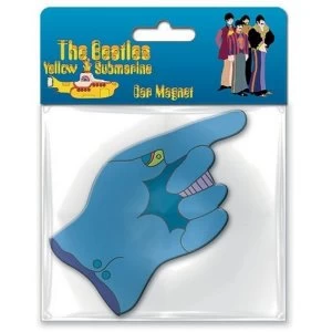 Image of The Beatles - Yellow Submarine Flying Glove Rubber Magnet