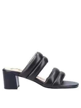 Image of Hush Puppies Leila Heeled Mule, Black, Size 4, Women