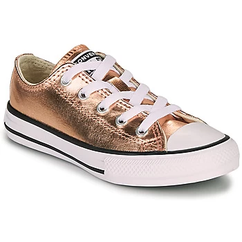 Image of Converse CHUCK TAYLOR ALL STAR METALLIC CANVAS OX Girls Childrens Shoes Trainers in Pink,9.5 toddler,10 kid,11.5 kid,12 kid,13 kid,1.5 kid,2.5