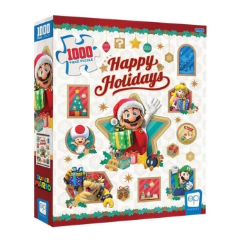 Image of Super Mario Happy Holidays Jigsaw Puzzle - 1000 Pieces
