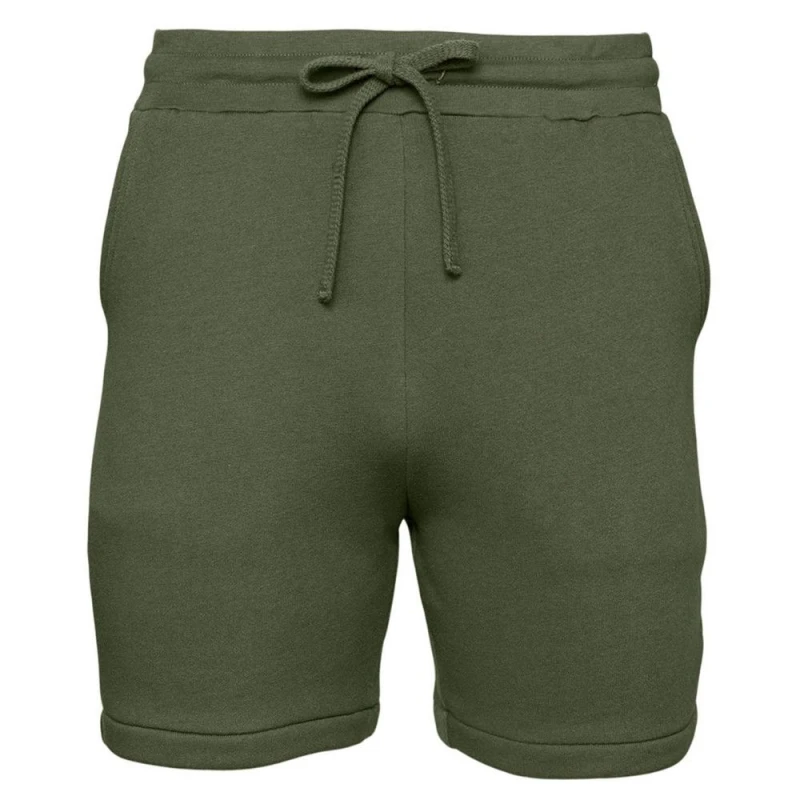 Image of Bella + Canvas Mens Sweat Shorts in Green Size: XS Green Male XS