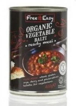Image of Free & Easy Organic Vegetable Balti Ready Meal 400g