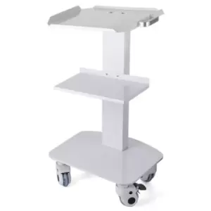 Image of VEVOR 3-Layer Lab Medical Cart White Rolling Cart Lab Medical Equipment Cart Trolley Utility Cart