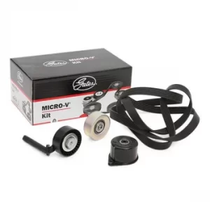 Image of GATES Poly V-Belt BMW K046PK2083 Ribbed Belt,V Ribbed Belt,Multi V Belt,Poly Belt,V-Ribbed Belt Set