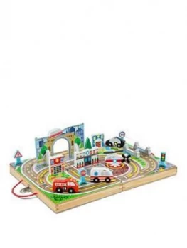 Image of Melissa & Doug Takealong Table Top Town, One Colour