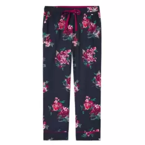 Image of Joules Womens Luna Light Pyjama Bottoms Navy Floral Large