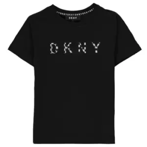 Image of DKNY Embroidered Logo T Shirt - Black