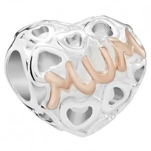 Image of Chamilia Captured Mum Charm with Rose Gold Electroplating