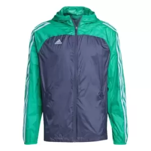 Image of adidas Tiro Windbreaker Mens - Shadow Navy / Court Green