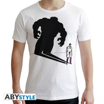 Image of Marvel - Hulk Shadow Mens Medium T-Shirt - White