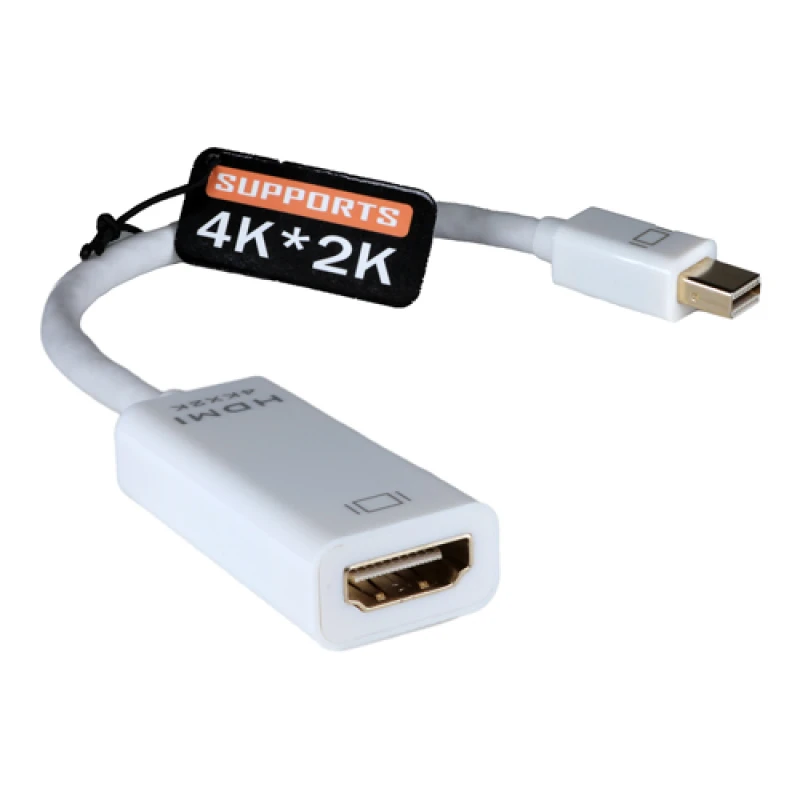 Image of Cablenet 20cm Mini DisplayPort Male - HDMI 1.4b 4Kx2K@30Hz White Adapt