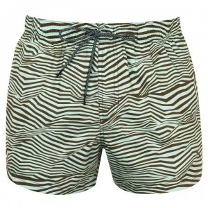 Image of Puma Patterned Swim Shorts - Green