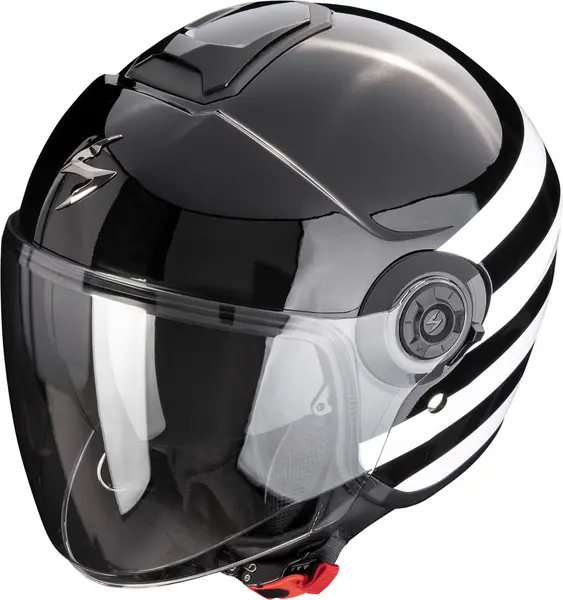Image of Scorpion Exo-City II Bee Black-White Jet helmet 2XL