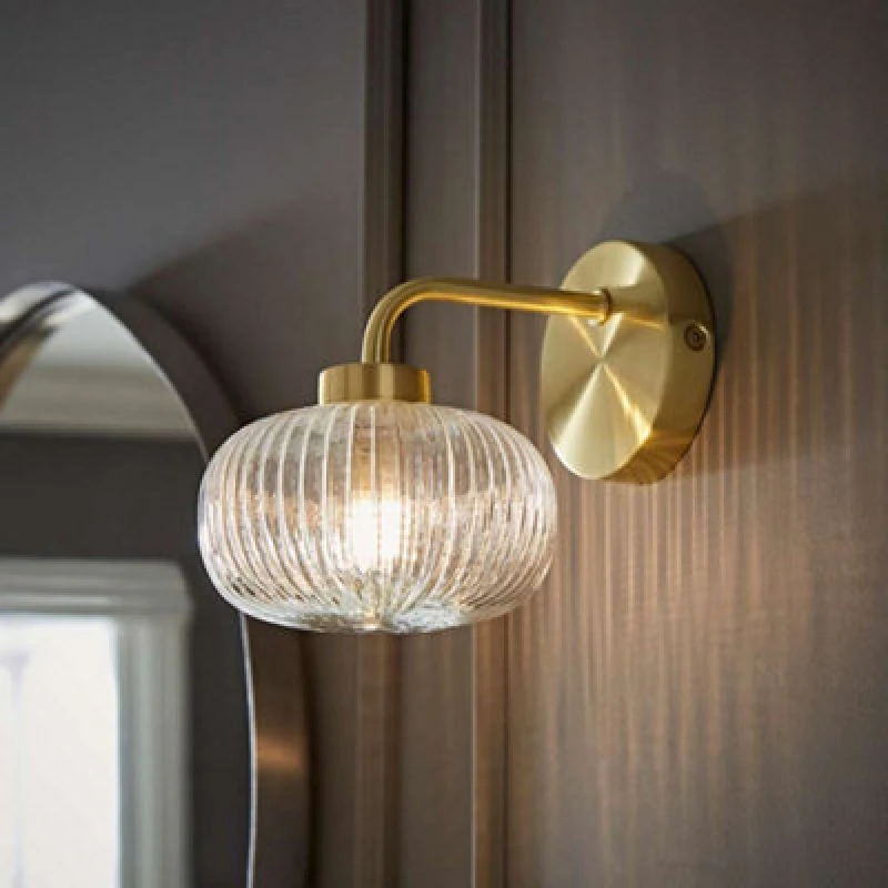 Image of Brass Bathroom Wall Light