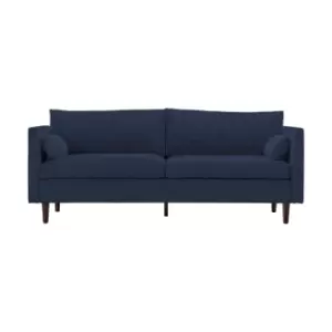Image of Crossland Grove Twickenham Sofa 3 Seater Placido Indigo Velvet