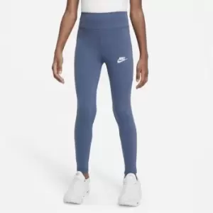 Image of Nike Fav Leggings Junior Girls - Blue