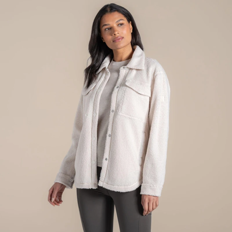 Image of Craghoppers National Trust Ribwor Overshirt Ecru female 12