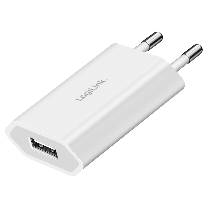 Image of LogiLink USB Wall Charger. 1port. 1x USB-AF. 5W. white