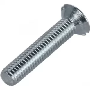 Image of Toolcraft 194829 Slotted Countersunk Screws DIN 963 4.8 Steel M2x2...