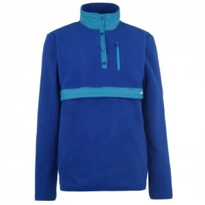 Image of Gio Goi Button Fleece Top - True Blue